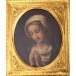 AFTER GIOVANNI BATTISTA SALVI, IL SASSOFERRATO (1609-1685) THE MADONNA AT PRAYER Oil on canvas,