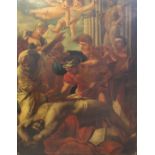 AFTER NICOLAS POUSSIN (1594-1665) THE MARTYRDOM OF ST ERASMUS Oil on canvas 89.5 x 71cm. * An 18th