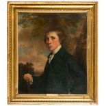 THOMAS BEACH (1738-1806) PORTRAIT OF JOHN HELYAR OF SEDGEHILL, AGED 15 Half length, wearing a blue