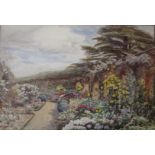 WALTER H. GOLDSMITH (1860-1930) GARDEN SCENES AT MOTCOMBE HOUSE, DORSET Three, two signed and