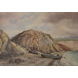 C. JOHN M. WHICHELO (1784-1865) ALUM BAY CHINE, THE ISLE OF WIGHT; THE ARCH AND STAGG ROCKS,