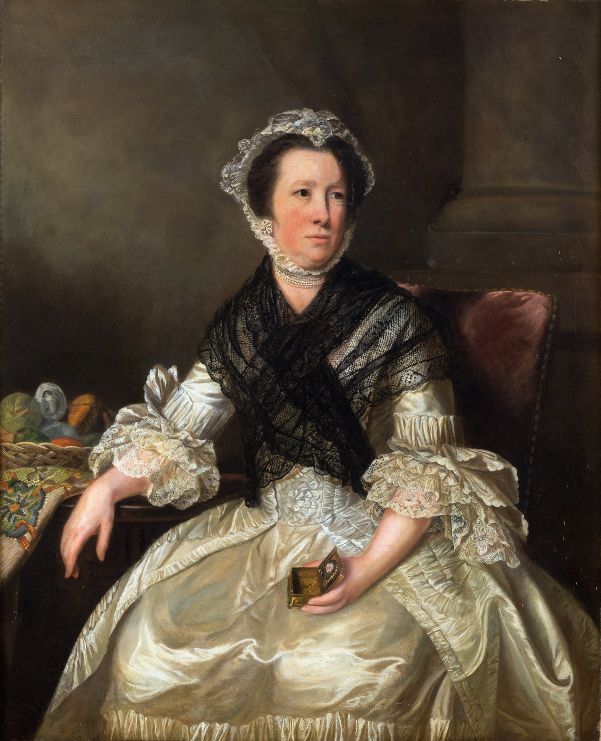 THOMAS BEACH (1738-1806) PORTRAIT OF ELIZABETH, MRS WILLIAM HELYAR (d.1786) nee WESTON Seated