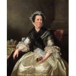 THOMAS BEACH (1738-1806) PORTRAIT OF ELIZABETH, MRS WILLIAM HELYAR (d.1786) nee WESTON Seated
