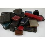 A QUANTITY OF JEWELLERY BOXES consisting of fifty assorted boxes of varying sizes and shapes.