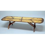 HEALS 'LONG TOM' COFFEE TABLE a 1960's marquetry coffee table made by Heals, veneered in