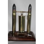 A 1916 HMS DUBLIN PRESENTATION DINNER GONG. A real quality 'Trench Art' period dinner gong,