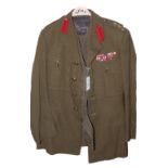 AN OFFICERS TUNIC & TROUSERS. A Brigadier of the Royal Artillery's No 1 uniform complete with