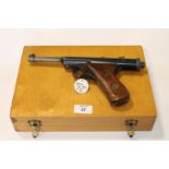 A HAENEL MODEL 28R REPEATING AIR PISTOL. In .177 calibre by C G Haenel of Suhl. Serial number 1750