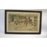 FRAMED CECIL ALDIN HUNTING PRINTS two framed Hunting Scenes, both printed by Richard Wyman, The