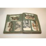 POSTCARD ALBUM including GB cards, Churches (various), Humber from Victoria Pier, RA Church