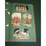 LARGE POSTCARD ALBUM a large album with a variety of subjects, including Royalty, GB Cards (Taunton,