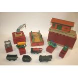 HORNBY 0 GAUGE including some boxed items, 42330 Platform Crane, 42224 Side Tipping Wagon, 42134