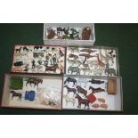 BRITAINS FARM & EXOTIC ANIMALS & ACCESSORIES an extensive group of lead figures, including a large