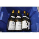 SEVEN BOTTLES OF FRENCH WINE, to include: Meursault, Olivier Leflaive Freres, 1988, three bottles,