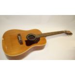 HOYER ACOUSTIC GUITAR a circa 1960's Hoyer Dreadnought acoustic guitar, with a label inside Hoyer,