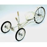 TRIANG/LINE BROS TRICYCLE a 3 wheeled metal trike, with forward and reverse gears operated by