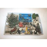 VARIOUS LEAD ANIMAL & HUMAN FIGURES a variety of lead figures including Farm and exotic animals,