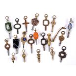 ANTIQUE WATCH KEYS a qty of watch keys (20), including a Horseshoe, a Gloved Hand, one marked