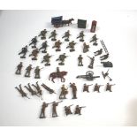 LEAD SOLDIERS a variety of Military lead figures in a mixture of poses, including examples by