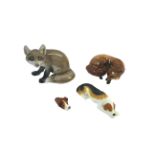 ROYAL WORCESTER DOG WHISTLE an interesting porcelain whistle by Royal Worcester, in the form of a