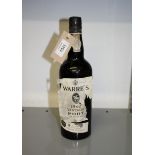 WARRE'S VINTAGE PORT, 1962 late bottled 1966, from the cellars of The Wine Society, paper label