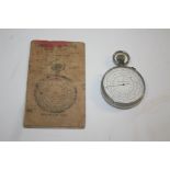 BOUCHER CALCULATING CIRCLE - SLIDE RULE a French pocket watch calculating device, with numbers on