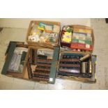 RAILWAY - KIT BUILT COACHES & KITS 4 boxes containing a variety of kit built coaches, and a