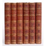 Browning, Robert. The Poetical Works, 6 volumes, contemporary red morocco gilt, all edges gilt, 8vo,