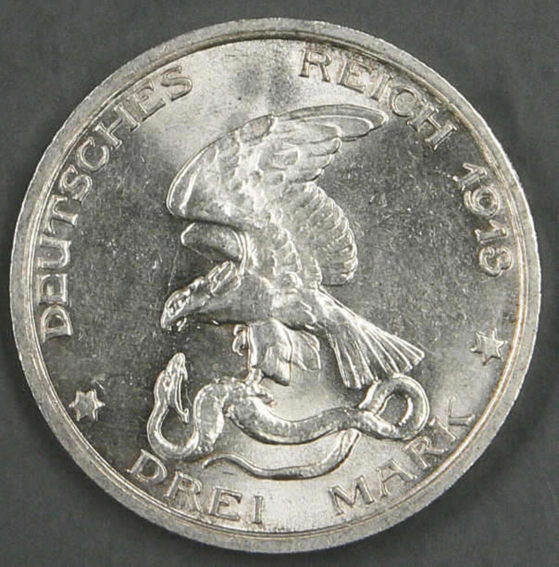 Deutsches Kaiserreich Preußen 1913. 3 Mark - Silbermünzen "Der König rief". Jaeger: 110. - Bild 2 aus 2