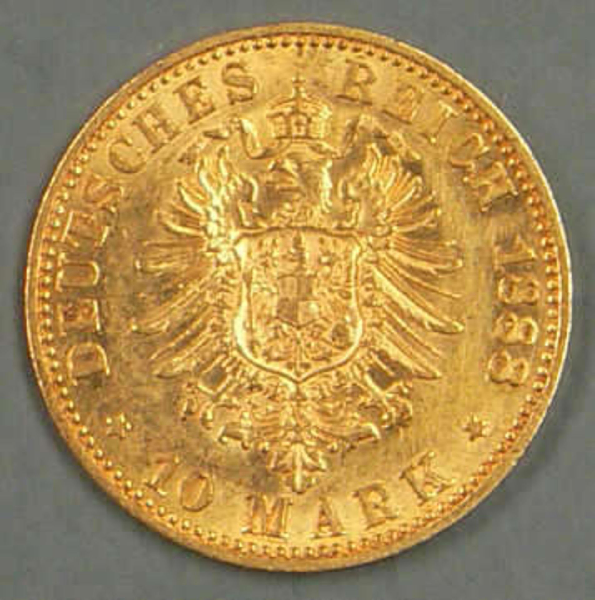 Deutsches Kaiserreich Preußen 1888, 10.- Mark - Goldmünze "Friedrich III.". Erhaltung: vz. German