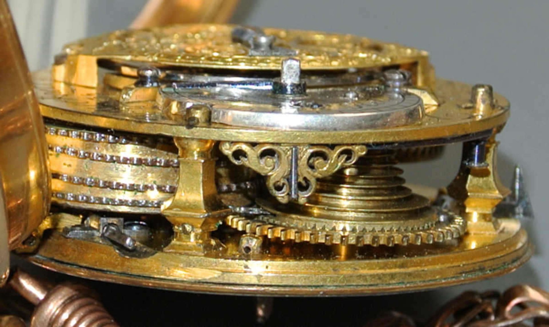Spindel - Taschenuhr von Jean Francois Beeckaert Paris, No. 236. Um 1800. Gold 750. Emaill - - Bild 6 aus 12