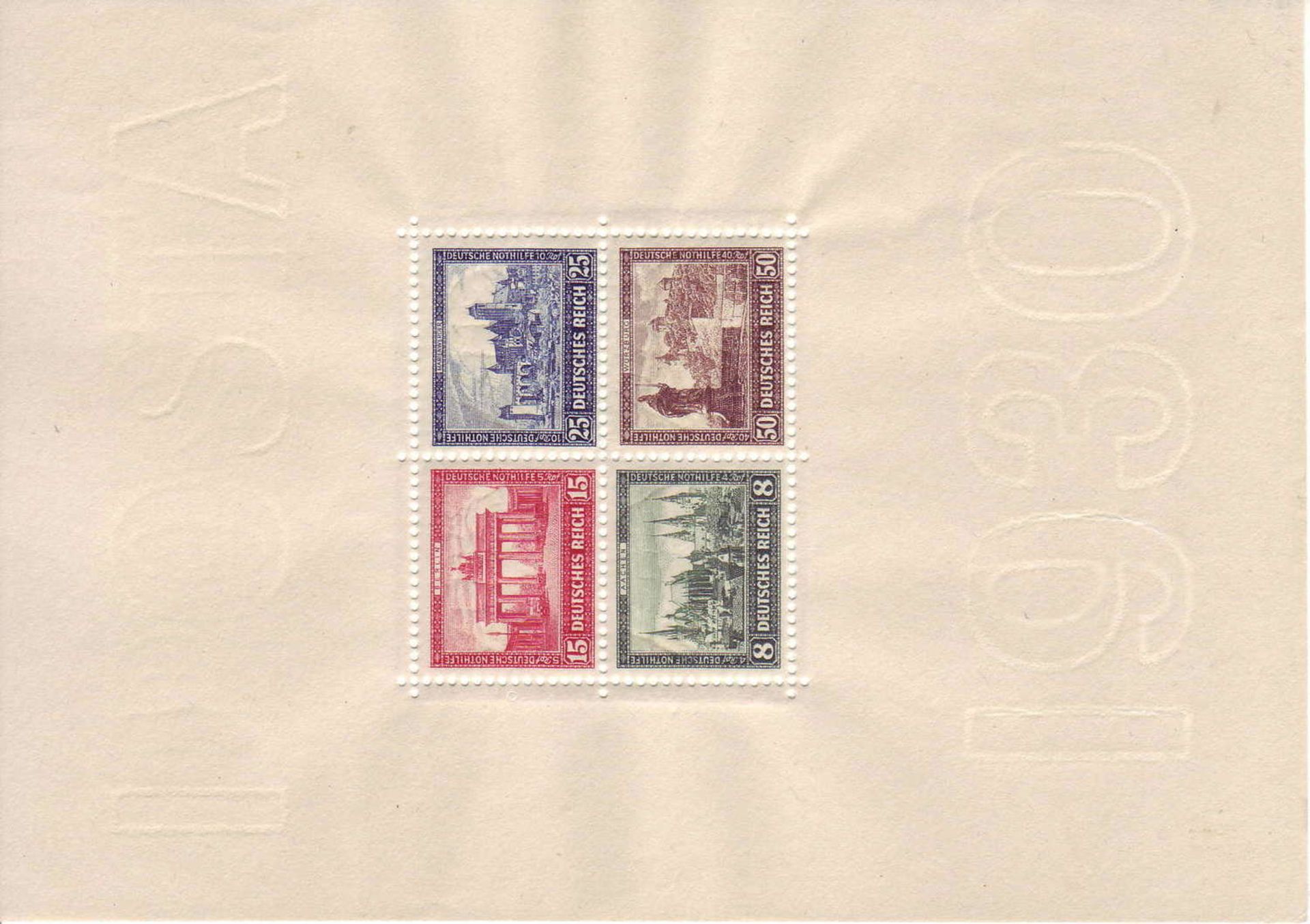 Deutsches Reich 1930, Block 1, geprüft Schlegel. Postfrisch. German Reich 1930, Block 1, checked