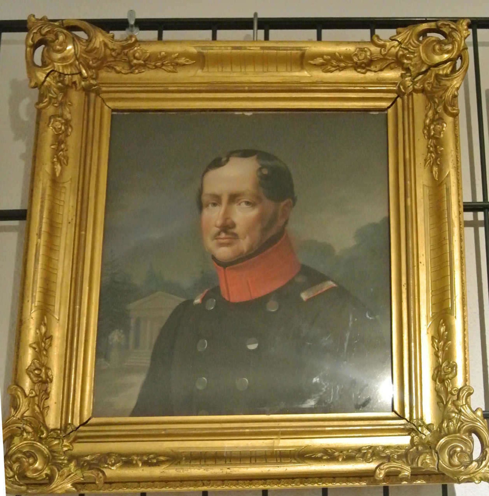 Angelika Kaufmann ? Gemälde auf Papier "Wilhelm III. von Preussen", am Rahmen bezeichnet Angelika
