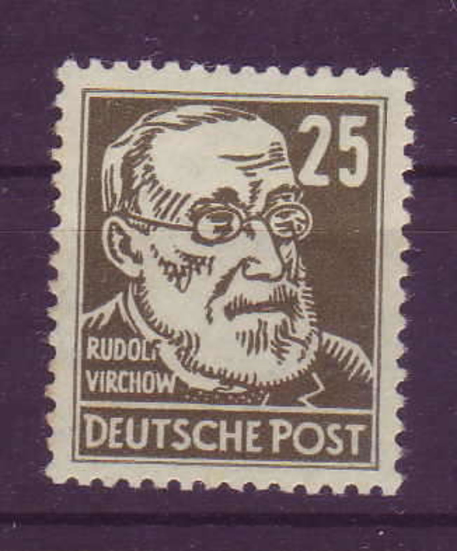 DDR 1952, Mi.-Nr. 224 Va x 1. Geprüft Müller.