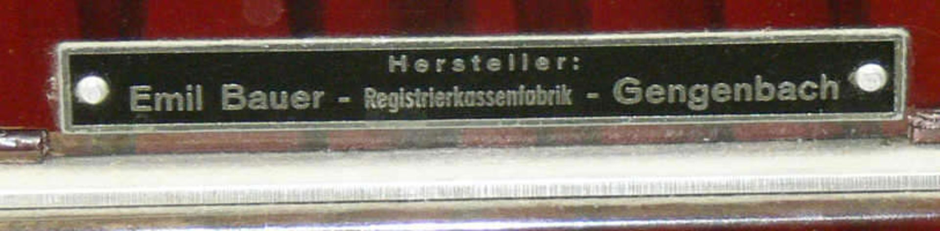 Hannovera Registrierkasse. Hersteller: Emil Bauer Registrierkassenfabrik Gengenbach. Hannovera - Bild 4 aus 4