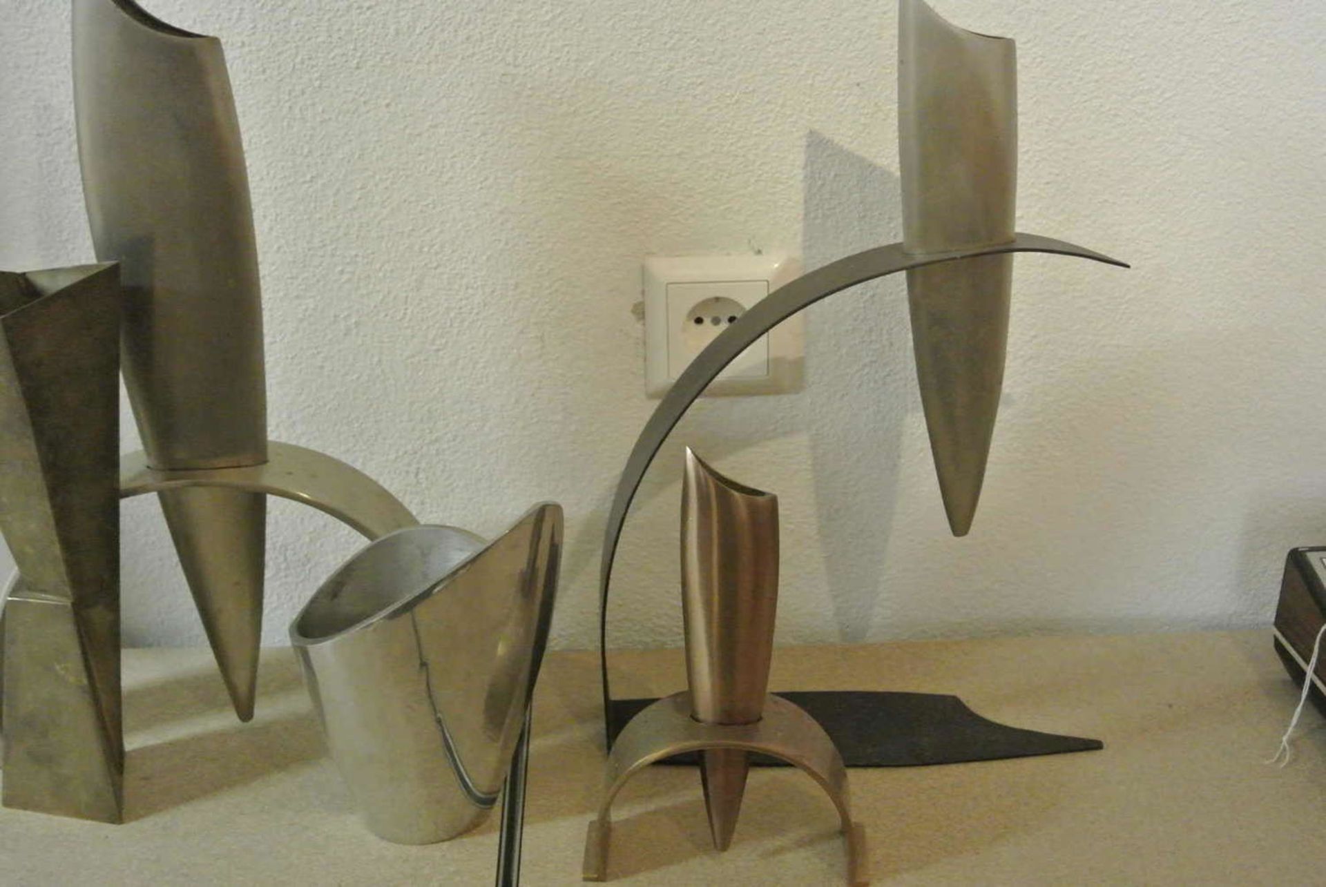 ausgefallenes Vasenkonvolut, insgesamt 5 Stück von der Firma Goebel, Modell Ergo Materialien, - Bild 3 aus 3