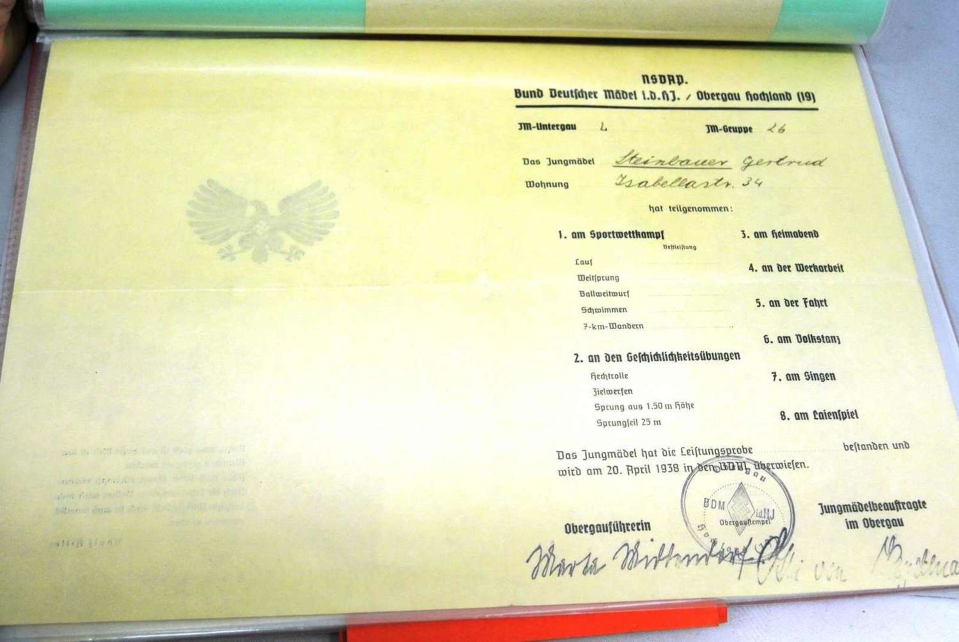 1 Ordner mit Papierantiquitäten meist vor 1945, dabei 2 Eisenbahnaktien Moskau-Kasan von 1911, NSDAP - Bild 3 aus 3