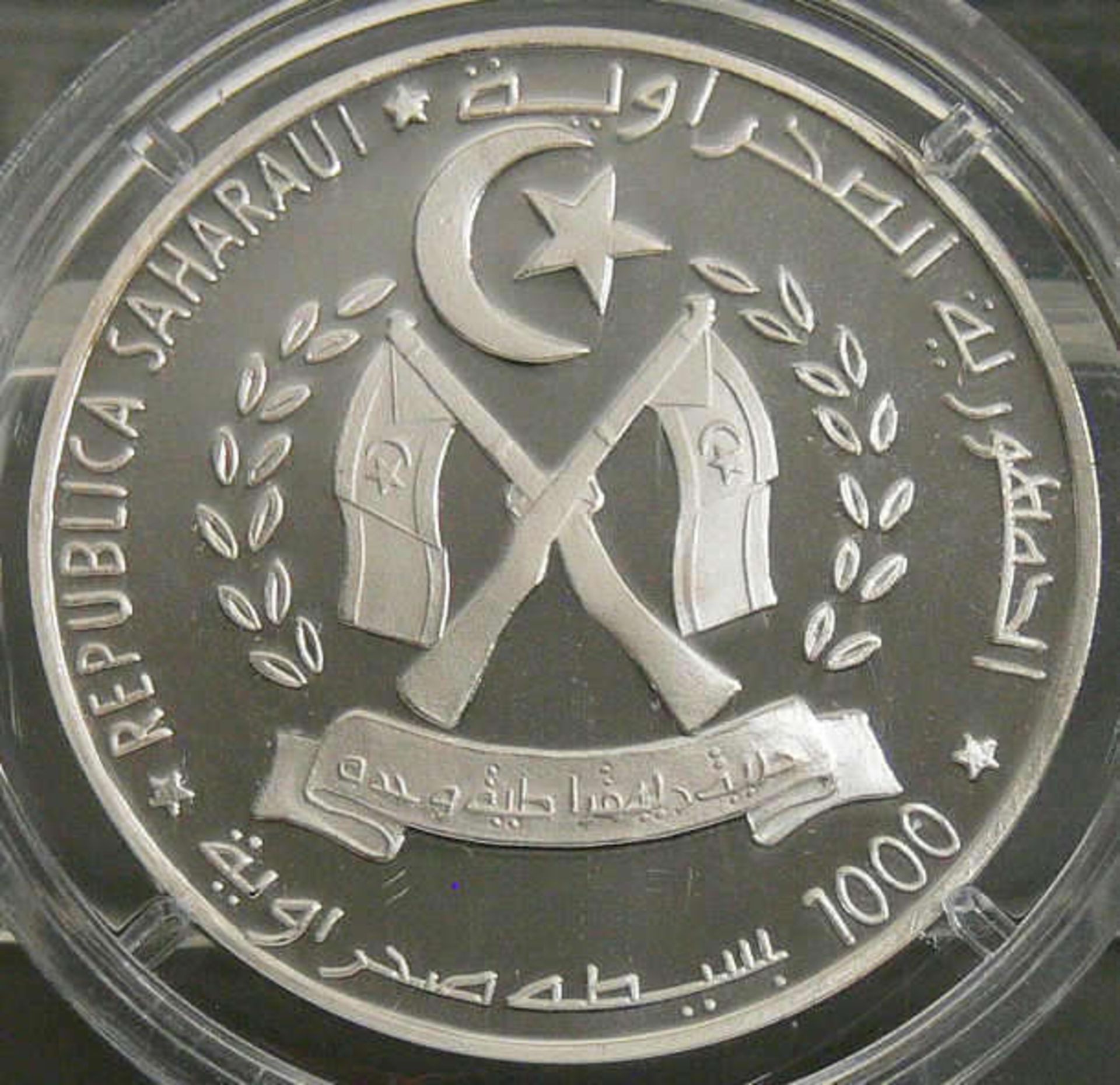 Sahara 2000, 1000 Pesetas - Silbermünze "500 Jahre Entdeckung Brasiliens - Pedro Alvarez Cabral". - Bild 2 aus 2