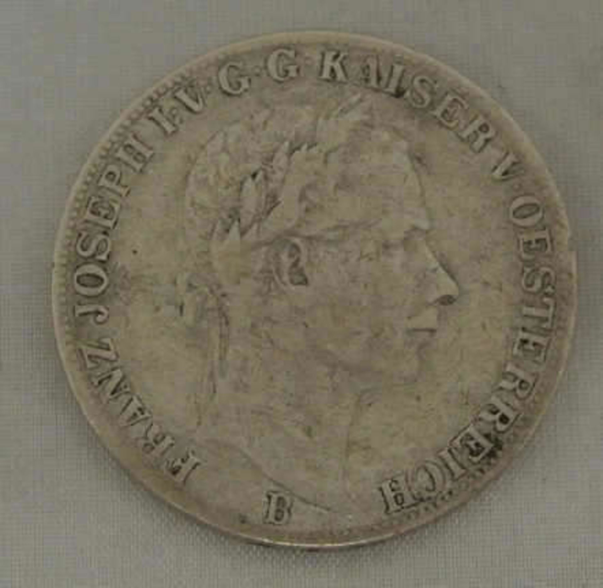 Österreich, 1 Vereinsthaler 1861 B, 900er Silber. Erhaltung: sehr schön - Bild 2 aus 2