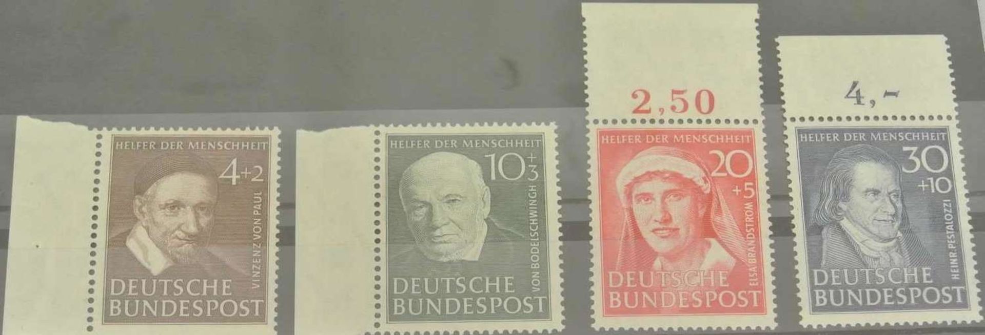 BRD Michel Nr 143-146, postfrisch mit Rand