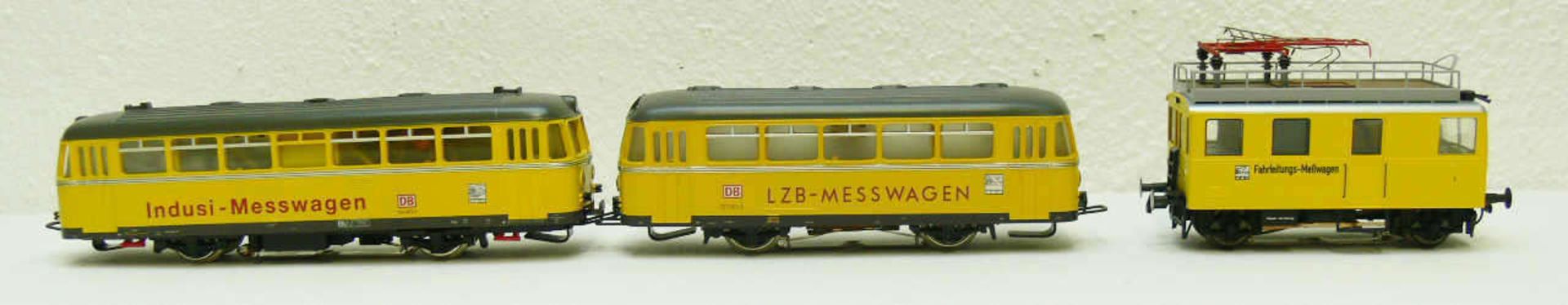 Märklin Messwagen - Set, bestehend aus: LZB - Messwagen, Indusi - Meswagen und Fahrleitungs -