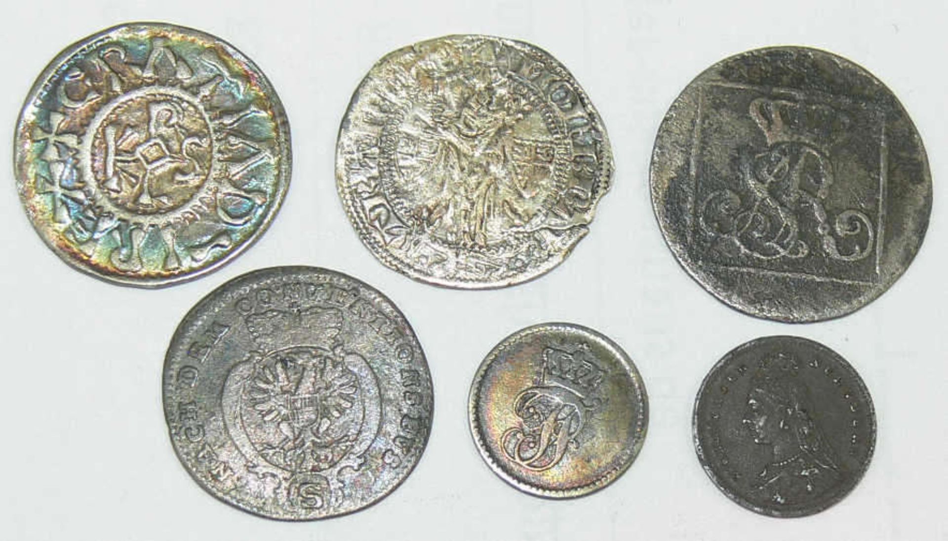 Lot alte Münzen, bestehend aus: 1. Polen 1768, Silbergroschen, Stanislaus-August, 1764 - 95, ss.