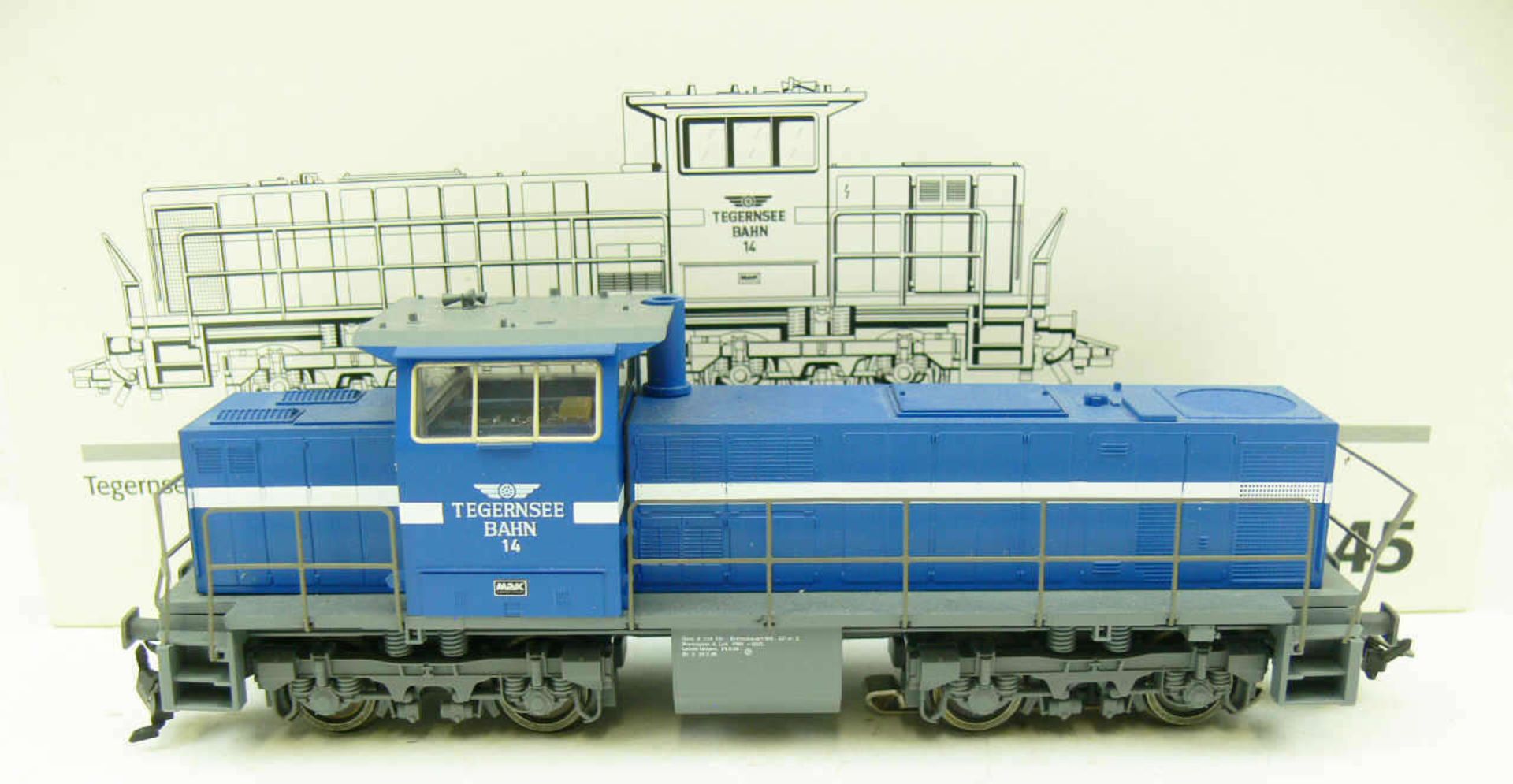 Märklin 33645, Diesellokomotive "Tegernsee - Bahn". Guss. Blau. Mit Universalelektronik für Delta