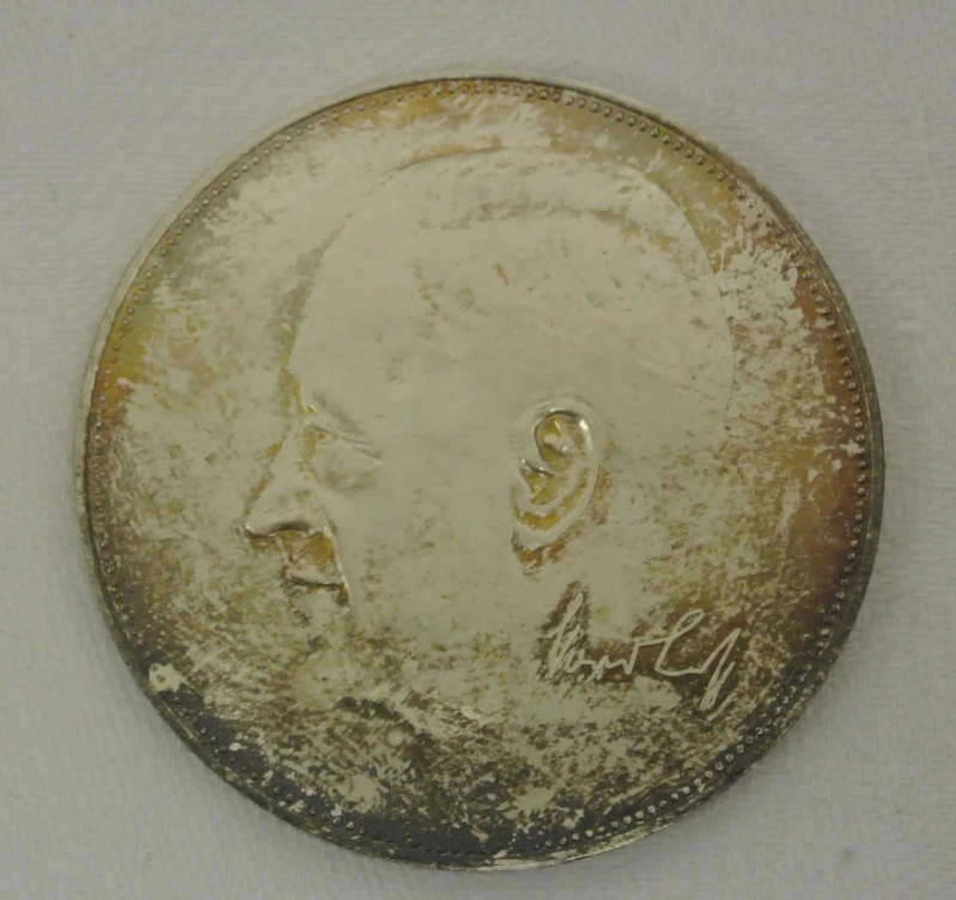 seltene Silbermedaille VW "Fünf Millionen Volkswagen 1945-1961", 1000er Silber Rare silver medal