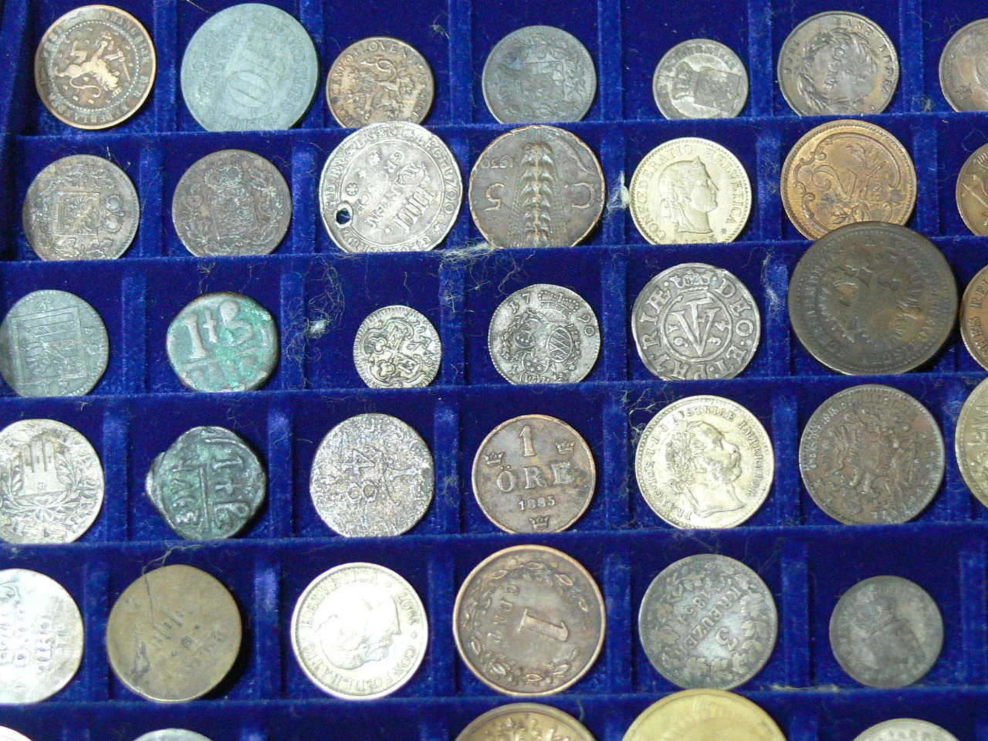 Großes Lot alte Münzen aus aller Welt aus dem 17. bis 19. Jahrhundert. Über 100 Stück. Darunter u. - Image 2 of 6