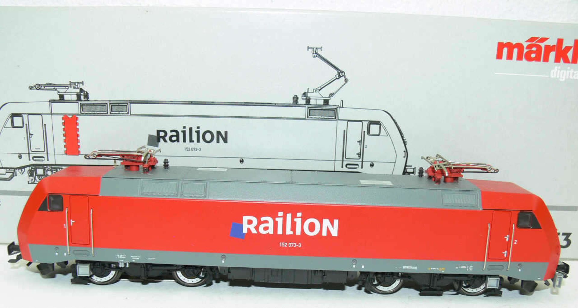 Märklin 37353, E - Lokomotive BR BR 152 "Railion". BN 152 073-3. Digital. Guss. Rot. Neuwertiger