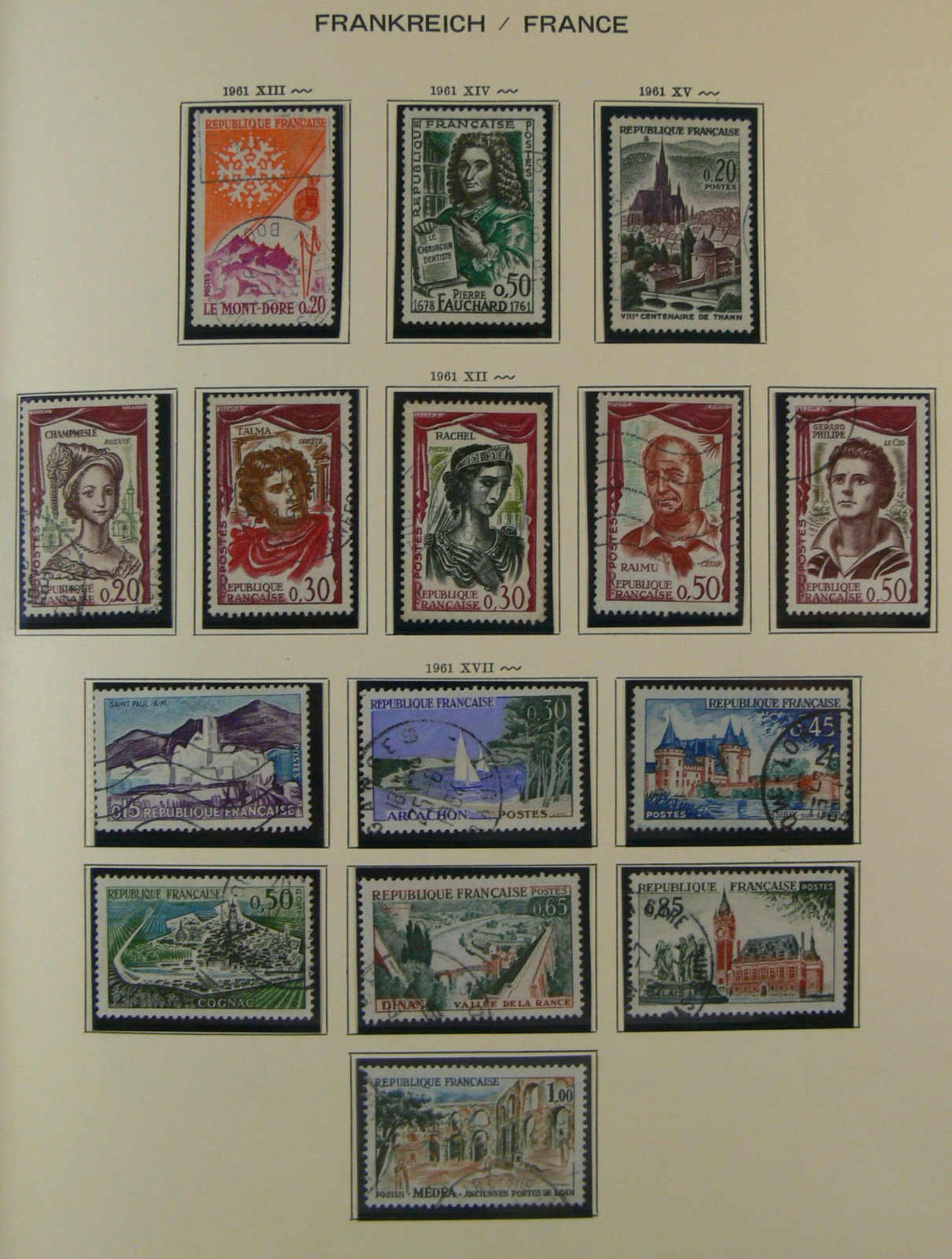 Frankreich-Sammlung,Album von 1945-1983, gebraucht aber nicht vollständige Sammlung,Marken - Image 4 of 7