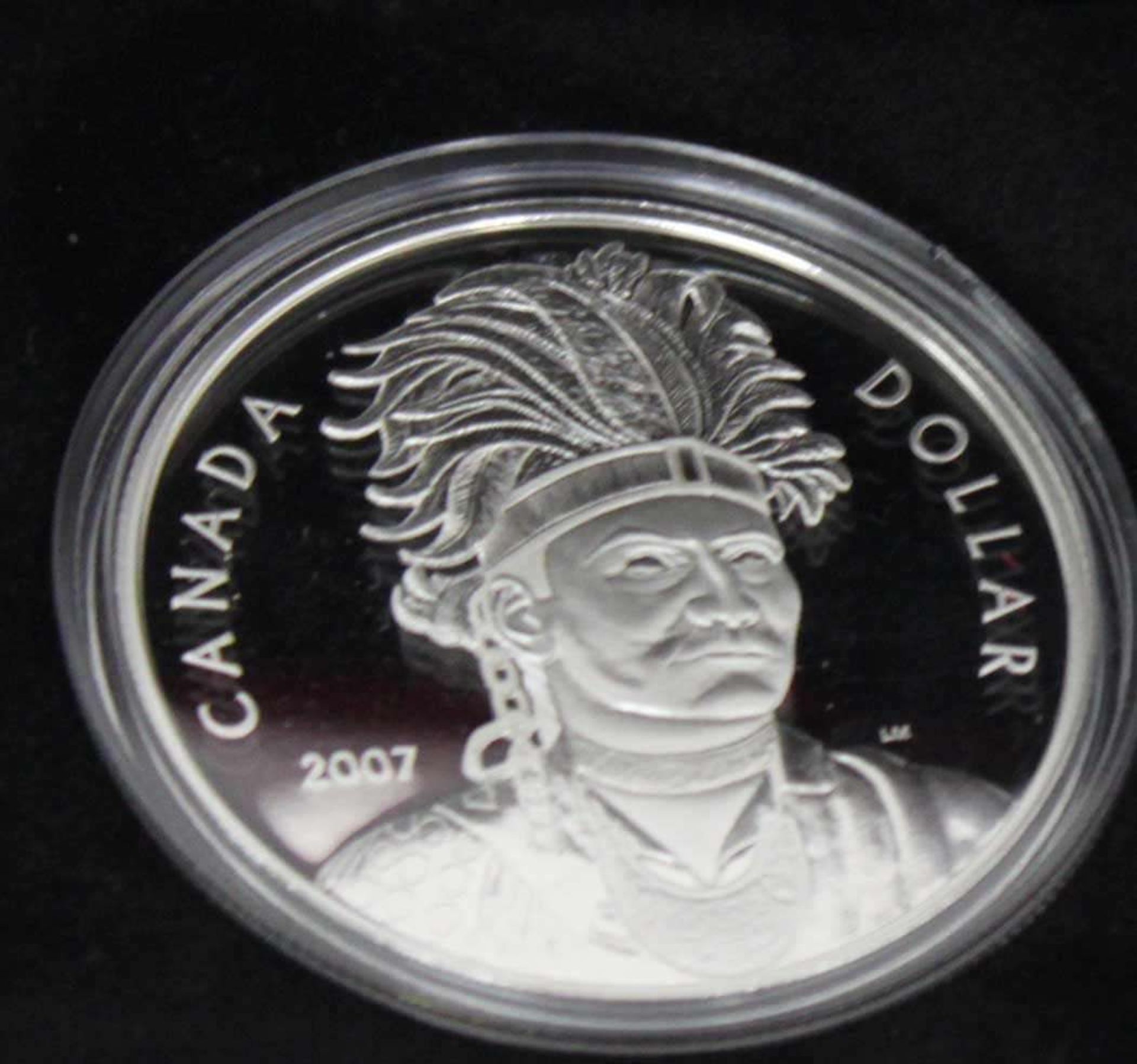 Canada Dollar von 2007, "Thayendanegea", Proof Silver Dollar im Etui Canada dollar from 2007, "