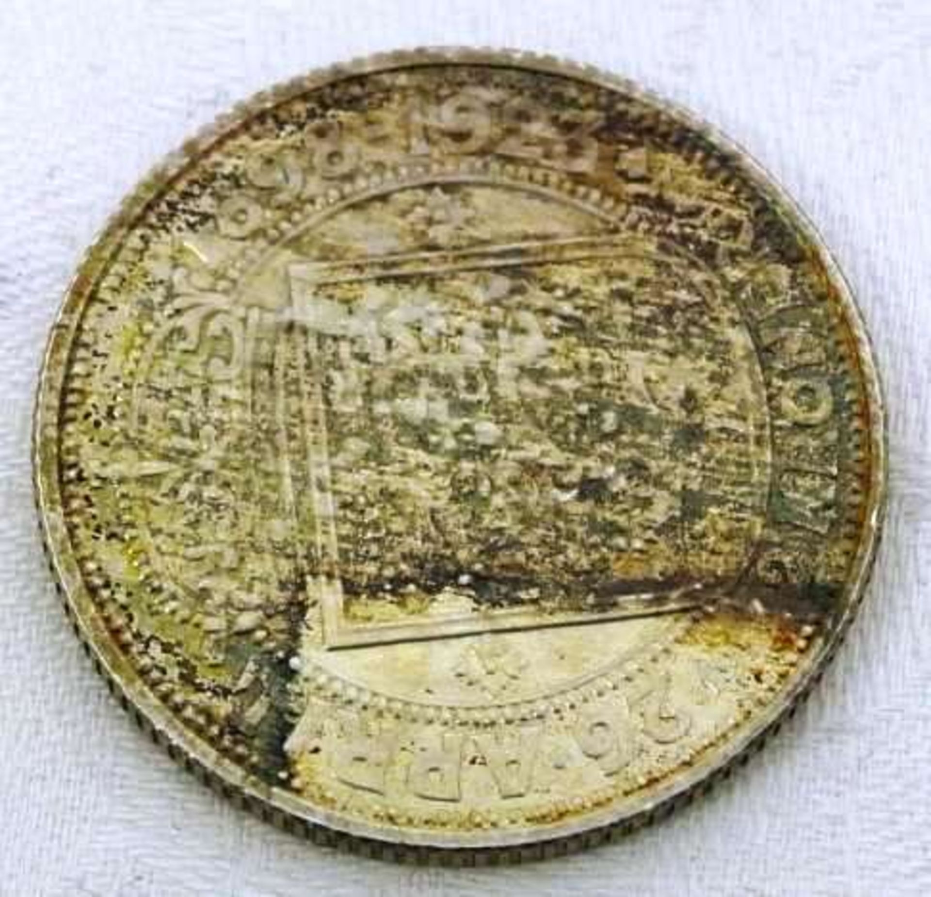 Dänemark, 1923 Silberhochzeit des Königspaares, 2 Kronen, Silber