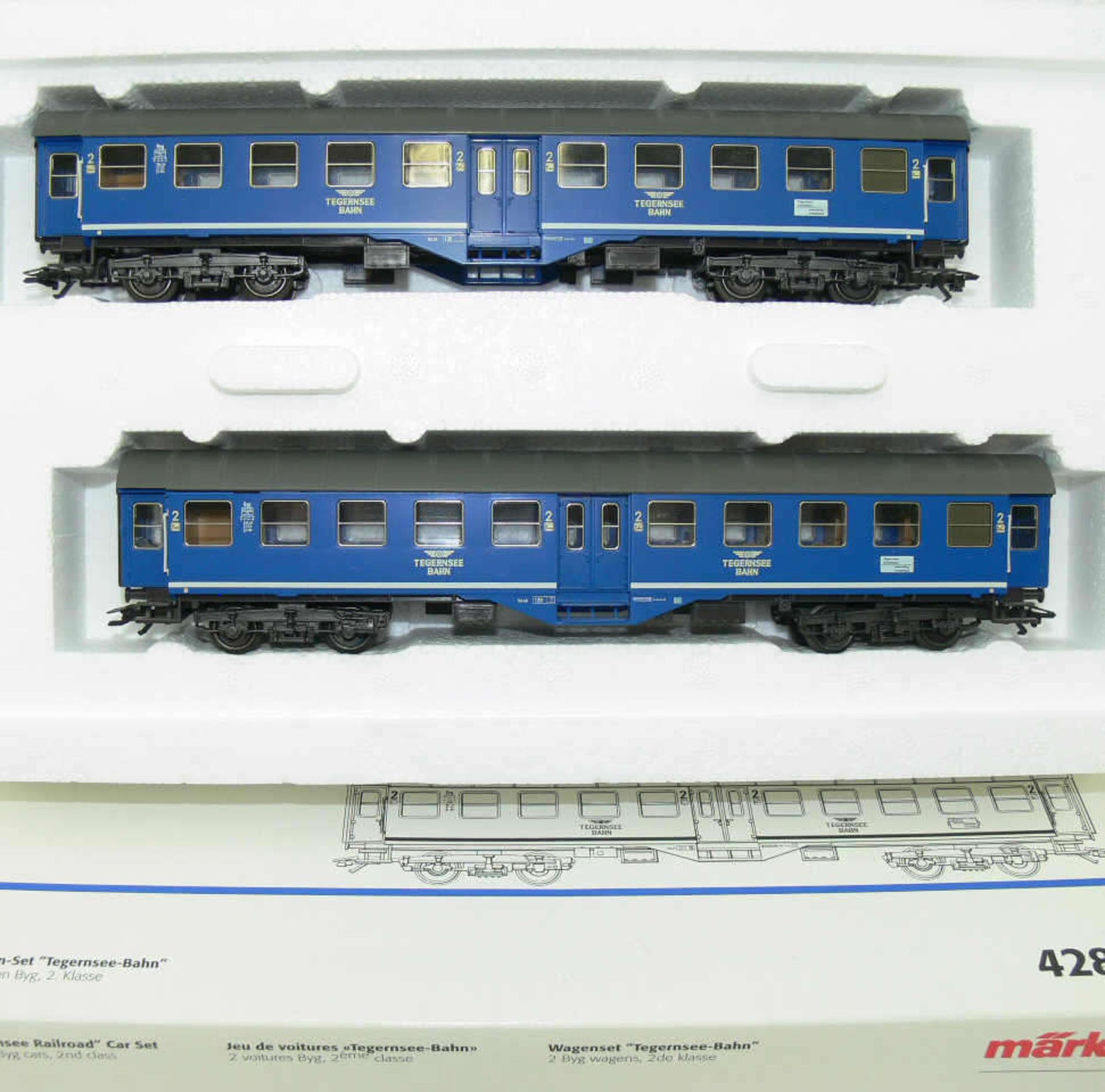 Märklin 42891, Wagen - Set "Tegernsee - Bahn". Sehr guter Zustand in OVP.